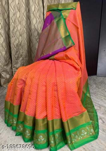 Unique Kopper Muslin Jacquard saree