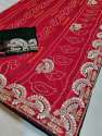 Fancy Red Chunari Gota Patti Saree For Women