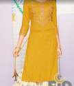 Mustard Yellow Kurti Pant Set For Women