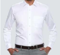 mens white color Collar Neck cotton shirt