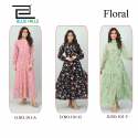Blue Hills Floral Classy Designer Long Kurti Collection Full Catalog  thumb 2