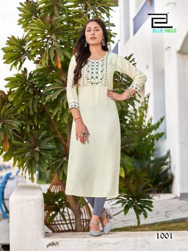 Blue Hills Solid Vol 15 Plus Size Designer Kurti Collection Full Catalog Available At Wholesale Rate by vee fab india