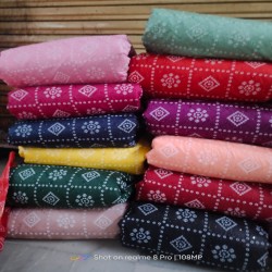 chanderi crosset print