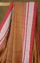 Plain Brown Cotton Ilkal Saree With Chikki Paras Border thumb 3