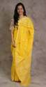 Yellow Cotton Lucknowi Kota Saree