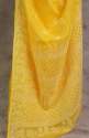 Yellow Cotton Lucknowi Kota Saree thumb 4
