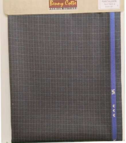 Benny Cotts Pantaloon Twill Polyester Suiting Fabric by shree ram synthetics pvt ltd