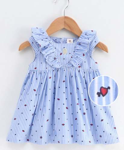JJ-21 STAR BLUE STRIPE FROCK
