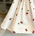 JJ -26 WHITE  CHERRY KIDS FROCK thumb 1