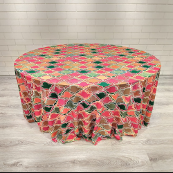 Round Table Cover  by hinglaj fashion