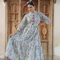  Bagru Hand Block Printed Cotton Frill One Piece Dress thumb 2