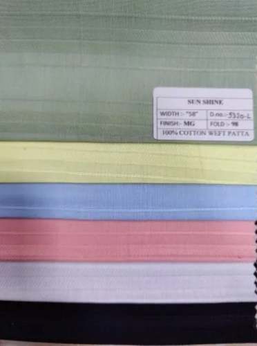 140 GSM 100% Cotton Shirting Fabric  by Rajasthan Corporation