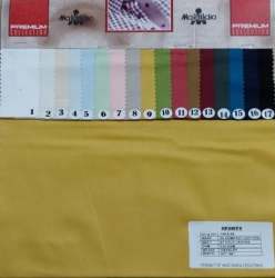 Multi Color Plain Cotton Lycra Fabric 