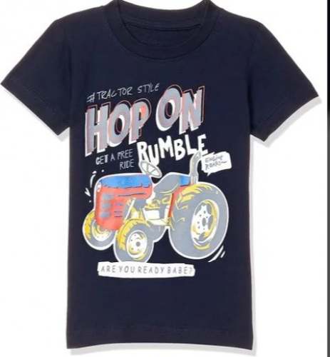 Short Sleeve Kids Boys T shirt  by Indilittle Global Export