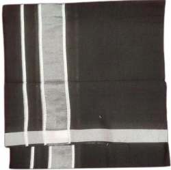Black Cotton Party Wear Lungi