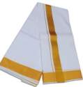 Solid White 9*5 Cotton Dhoti 