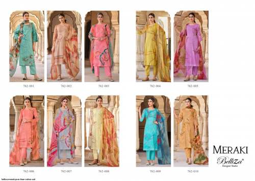 Meraki Pure Linen Cotton Suit by Belliza 
