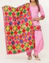 Chiffon Punjabi Phulkari Patiala Suit  thumb 1