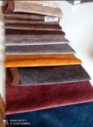 Plain Velvet Multi Color Suede Fabric
