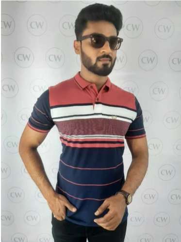 Men cotton plain Polyester T Shirt  by Clai World