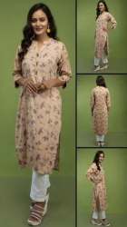 Fancy Rayon Printed Kurti At Wholesale Rate