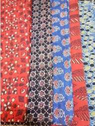 multi color Joyce Hand Block Cotton Printed Fabric