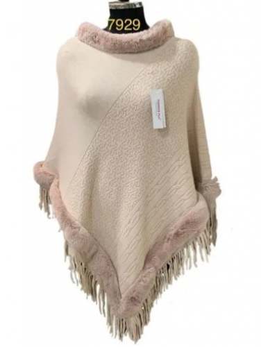 Party Wear Winter Poncho For Girls  by Khurana Garments