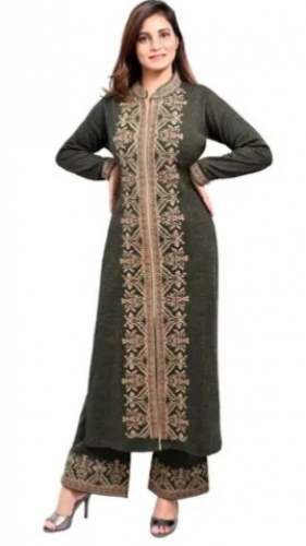 Party wear woolen kurtis cheap