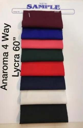 4 Way Lycra Plain Fabric  by Manocha Cloth House