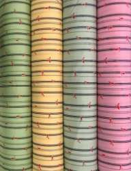 165 GSM Stripes cotton printed Rayon Fabric