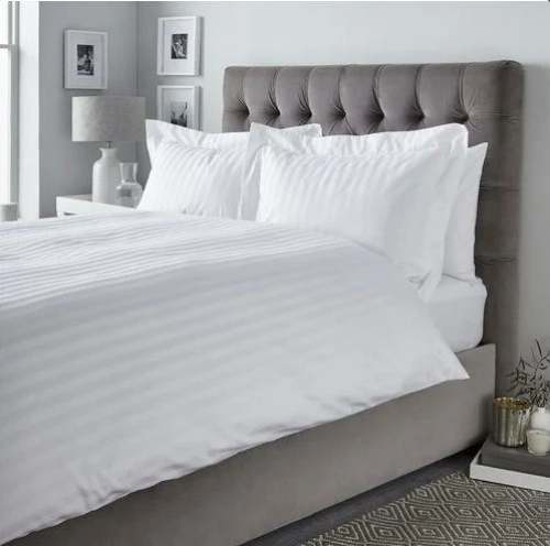 White Satin Hotel Duvet Covers 