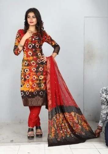 Daily Wear Bandhani Dress Material  by V K Creations