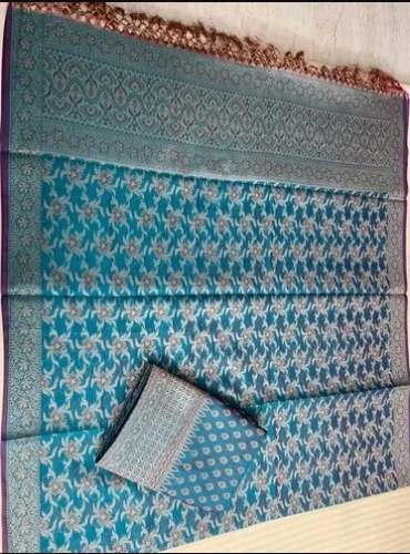 Banarasi Chanderi Resham Work Dress Material