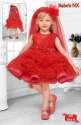 Red Color Kids Girls Frocks thumb 3