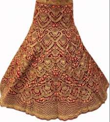 Red Heavy Embroidery Bridal Lehenga Choli
