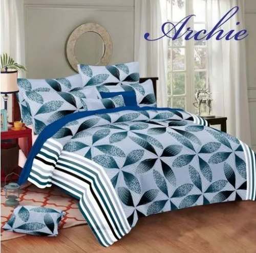 New Double Size Printed Cotton Bed Sheet by Adarsh Handloom Industries