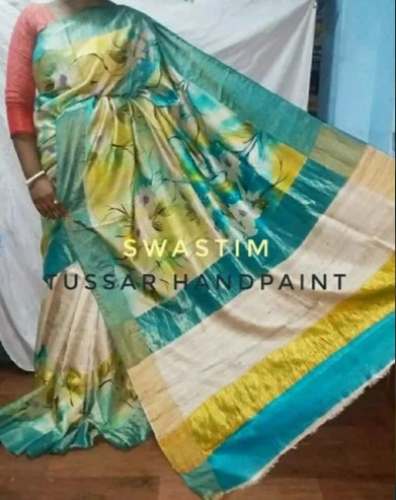 New Collection Handpainted Silk Saree by Swastim