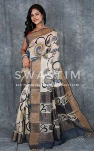 New Trendy Tussar Kalamkari Saree For Women by Swastim