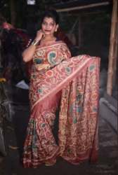 Trendy Tussar Silk Zari Border Saree For Women