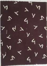 Brown color Casual Wear Printed cotton shirting fabric 