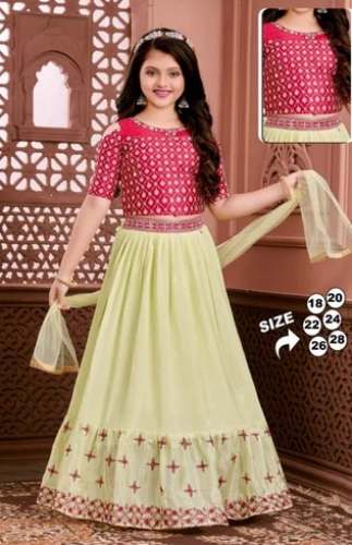 Fancy Kids Girl Lehenga Choli by Rani Girls Ethnic by Rani Girls Ethnic