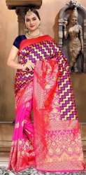 Jamdani Handloom Pure Silk Saree For Women