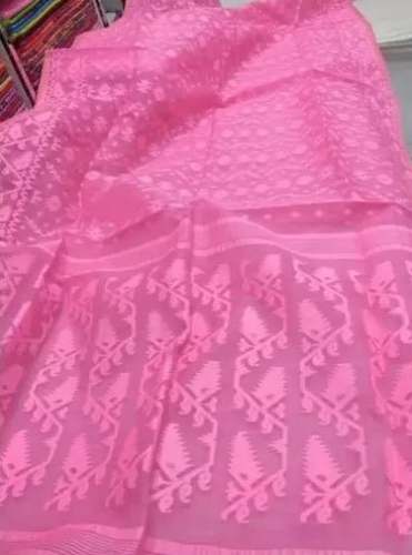 New Collection Fancy Pink Dhakai Jamdani Silk Saree by Manisha