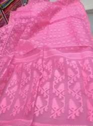 New Collection Fancy Pink Dhakai Jamdani Silk Saree