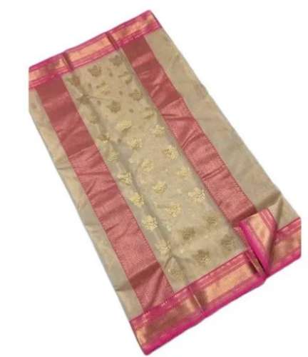 Ladies Party Wear Chanderi Silk Saree by Hindustan Processing Works