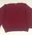 Kids Maroon V Neck Sweaters thumb 1