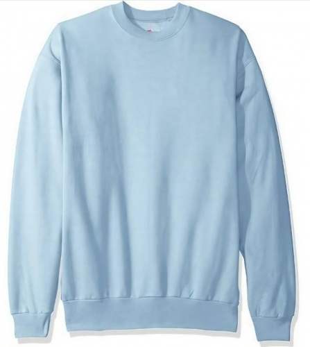 Men Sky Blue Plain Sweater by Shantex Woollen Silk Mills