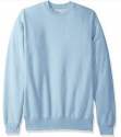 Men Sky Blue Plain Sweater