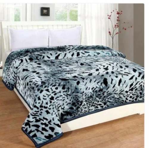Printed Double Bed Woolen Blanket by Mahalaxmi Trading Co