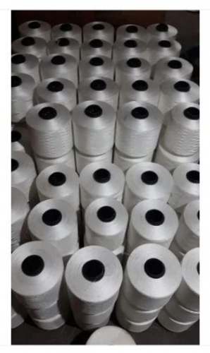 Stock lot White Polyester Yarn by Mahalaxmi Trading Co